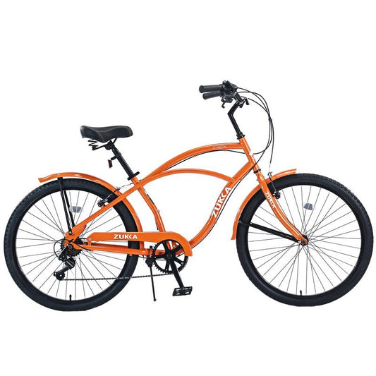 Vibrant 7-Speed Men's Beach Cruiser Bike
