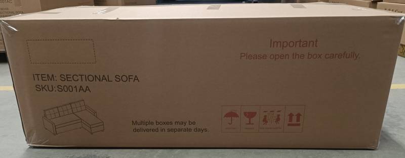 Cozy Grey Convertible Sofa with Storage Chaise