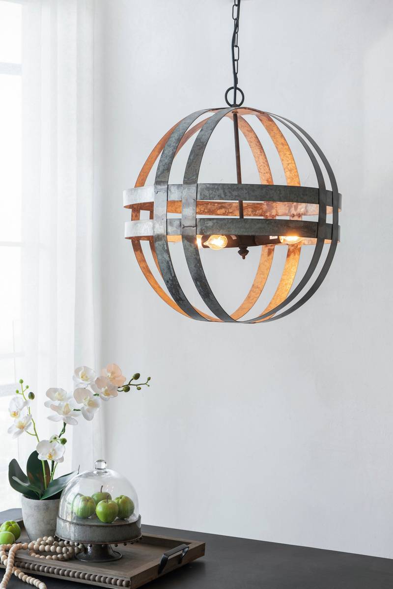 Chic Galvanized Chandelier for Home Elegance