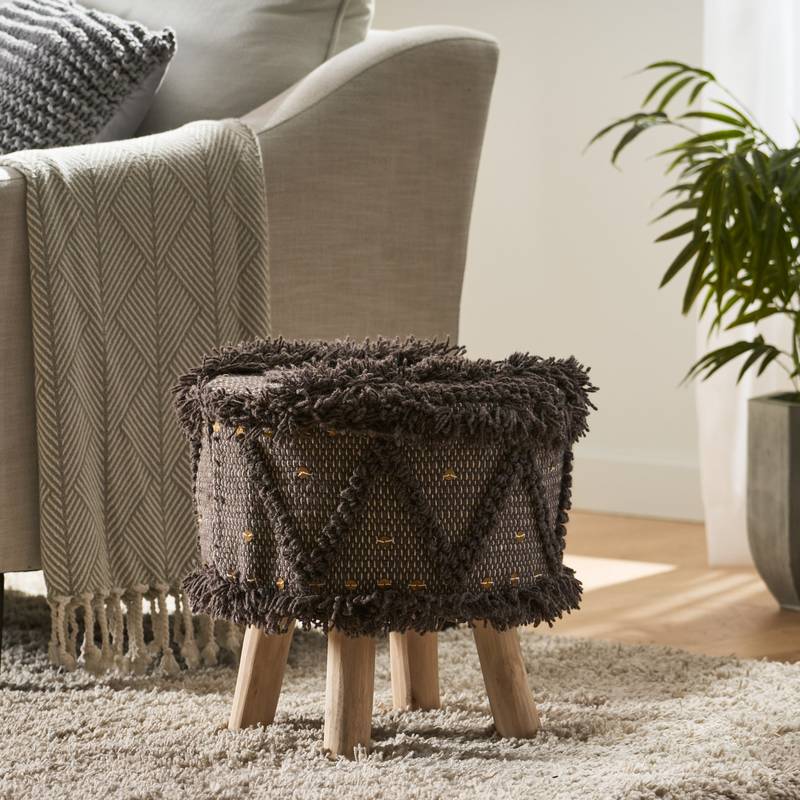 Cozy Chic Wool & Cotton Stool