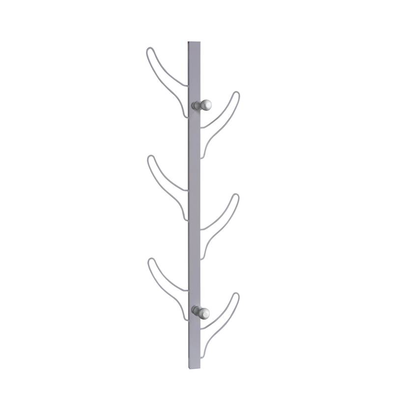 Silver Double-Sided Coat Rack
