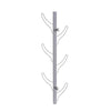 Silver Double-Sided Coat Rack