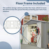 Spacious Outdoor Tool Shed with Lockable Doors - Durable All-Weather Design