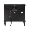Farmhouse Charm Nightstand with Charging Station