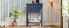 Navy Slim Storage Console Table