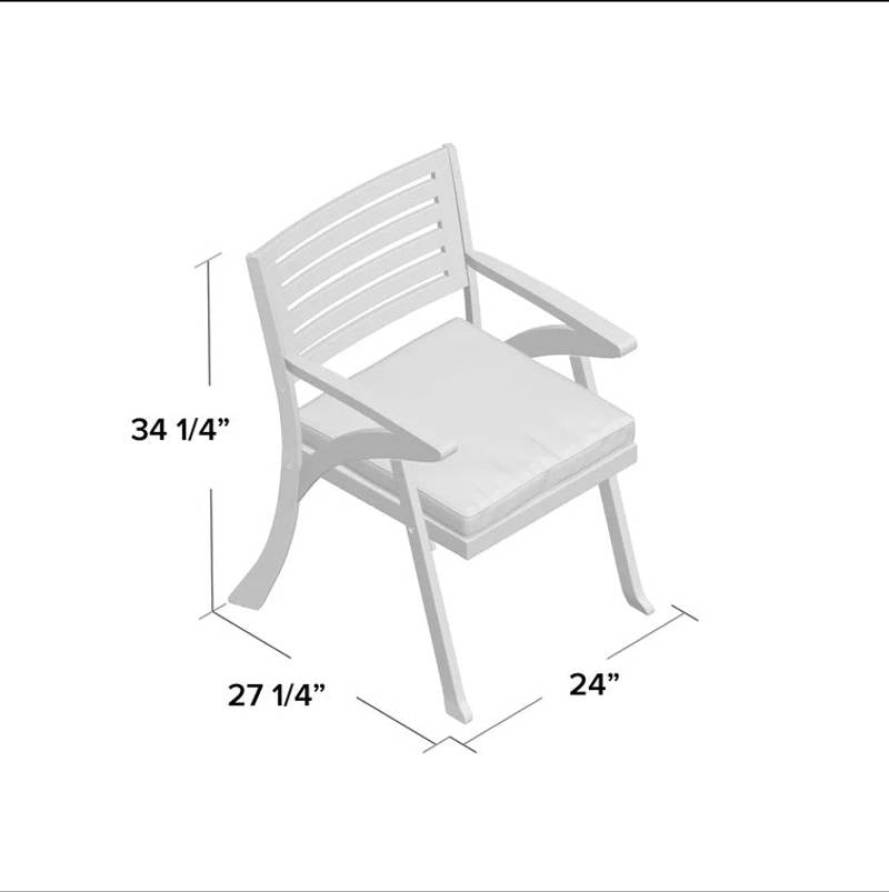 Charming Hermosa Wooden Dining Chairs - Set of Two