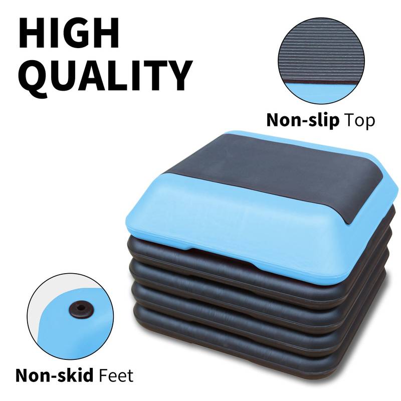 Adjustable Aerobic Stepper - Fitness Platform with Riser