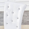 Chic Alligator Skin Dining Chairs with Crystal Accents