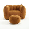 Cozy Foam Bean Bag Chair with Footstool – Perfect for Gaming, Reading, and Relaxing!