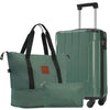 Adventure Ready Luggage Set - Green Carry-On Suitcases with Wheels and TSA Lock