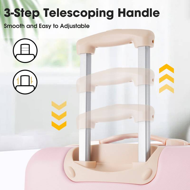 Travel Smart: Hardside Spinner Luggage Set with TSA Lock