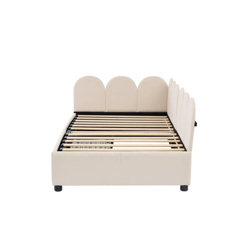 Cozy Velvet Twin Daybed with Storage Drawers