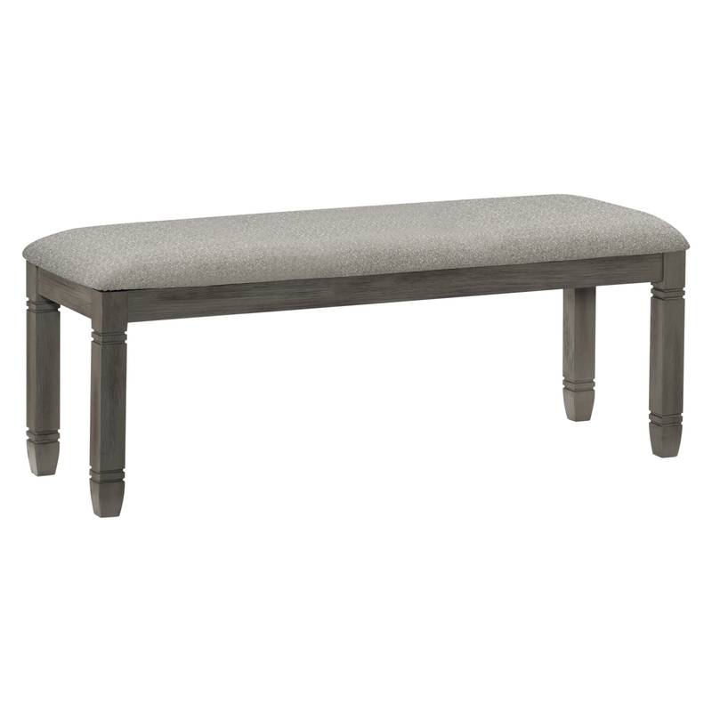 Rustic Gray Dining Bench