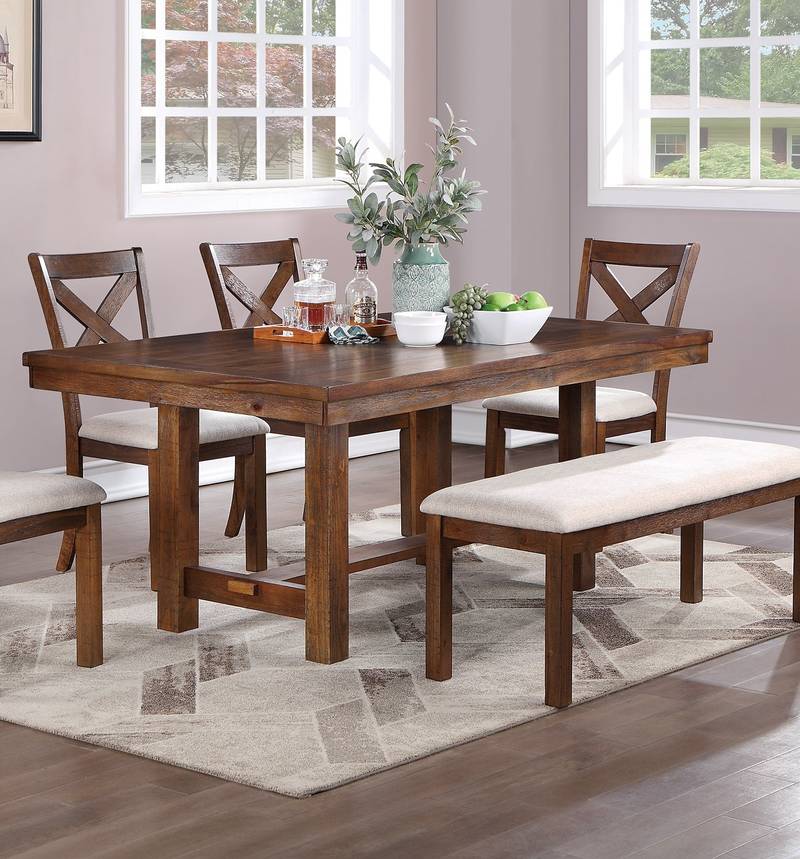 Natural Wood Bench - Stylish Seating for Your Kitchen or Dining Room
