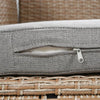 Cozy Rattan Patio Sofa Set with Extendable Tables