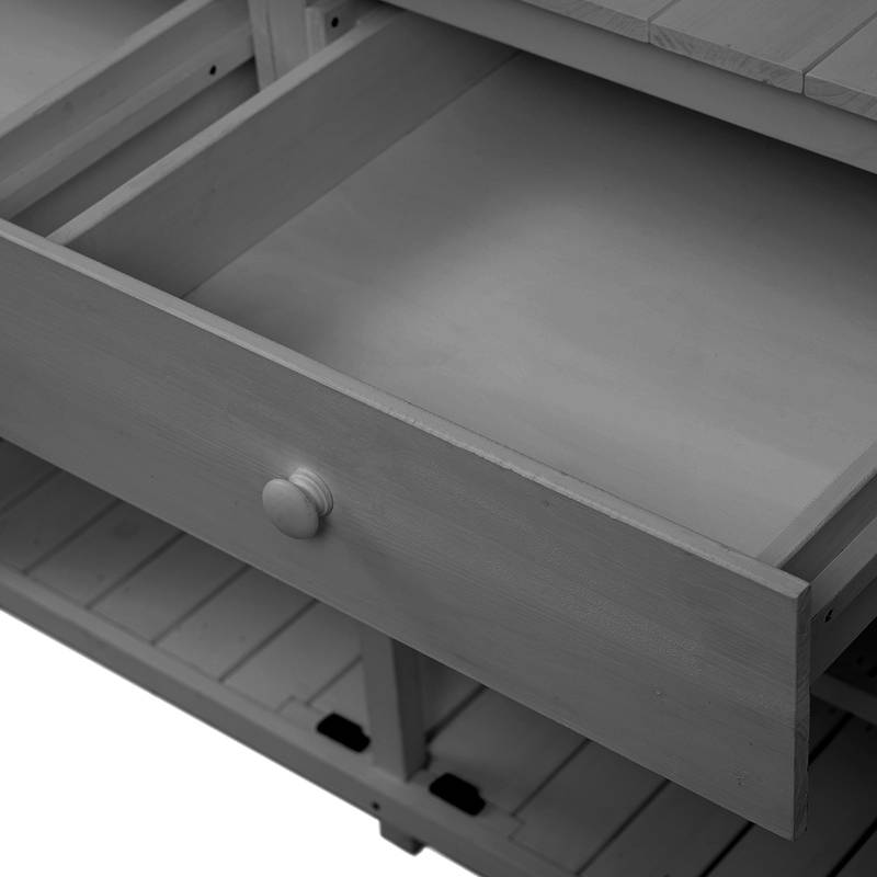 TOPMAX 65-Inch Garden Potting Station - Stylish Storage & Workspace