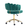 Emerald Velvet Swivel Desk Chair