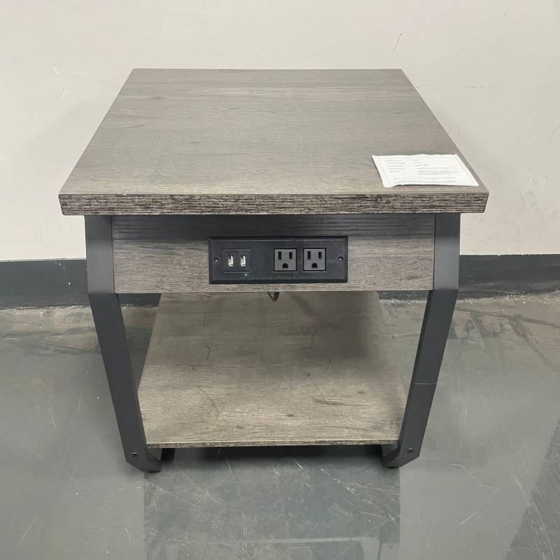 Stylish Charging End Tables - Set of Two with USB Ports