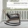 Cozy Wicker Rocking Chair for Outdoor Relaxation