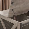 Rustic Dog Crate Table with Barn Door