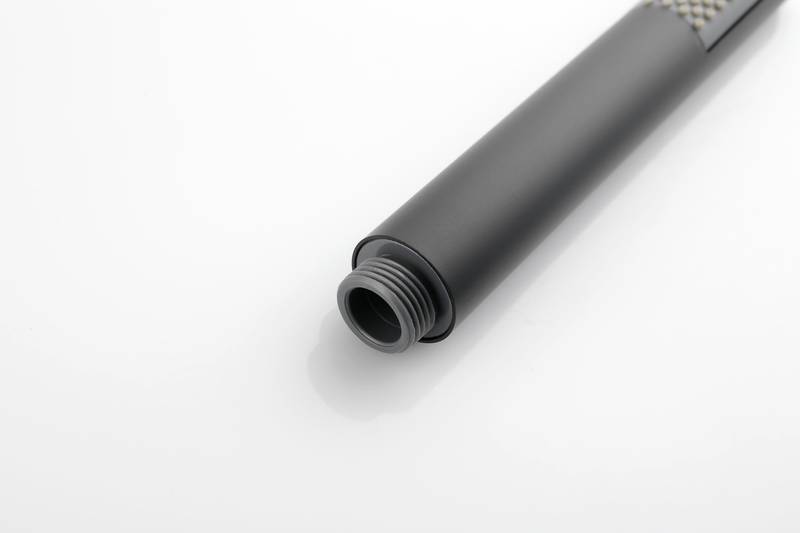 Sleek Matte Black Freestanding Bathtub Faucet with Handheld Shower