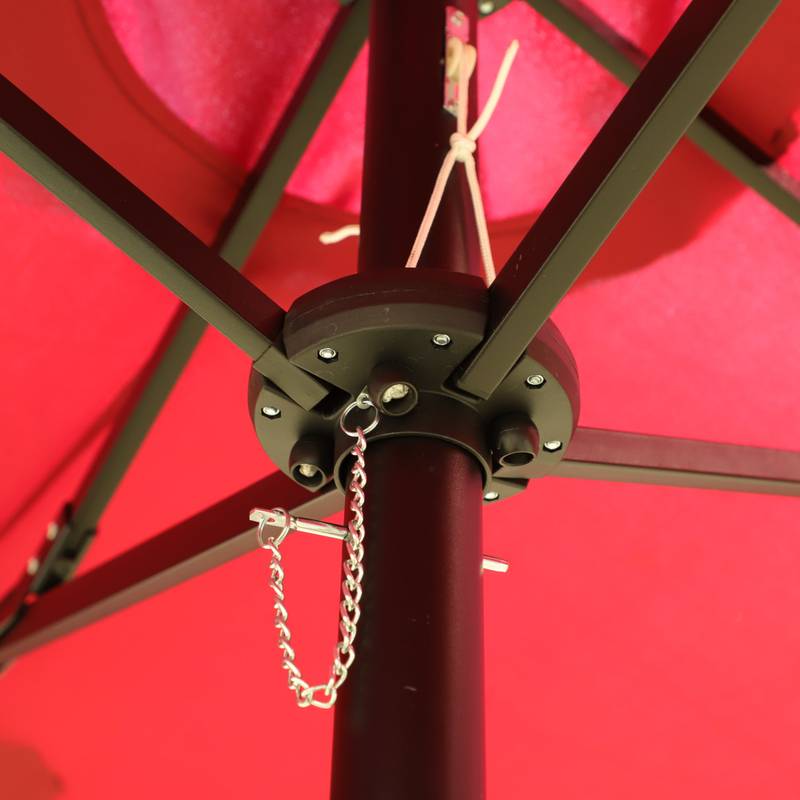 Vibrant Double-Sided Patio Umbrella with Base