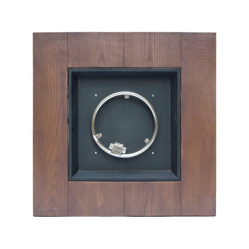 Cozy Brown Square Gas Fire Pit