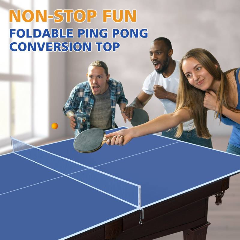 Blue Foldable Ping Pong Table Top for Indoor Fun