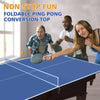 Blue Foldable Ping Pong Table Top for Indoor Fun