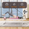 Pink Foldable Pilates Reformer for Home and Studio
