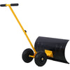 Wheeled Snow Pusher with Adjustable Handle