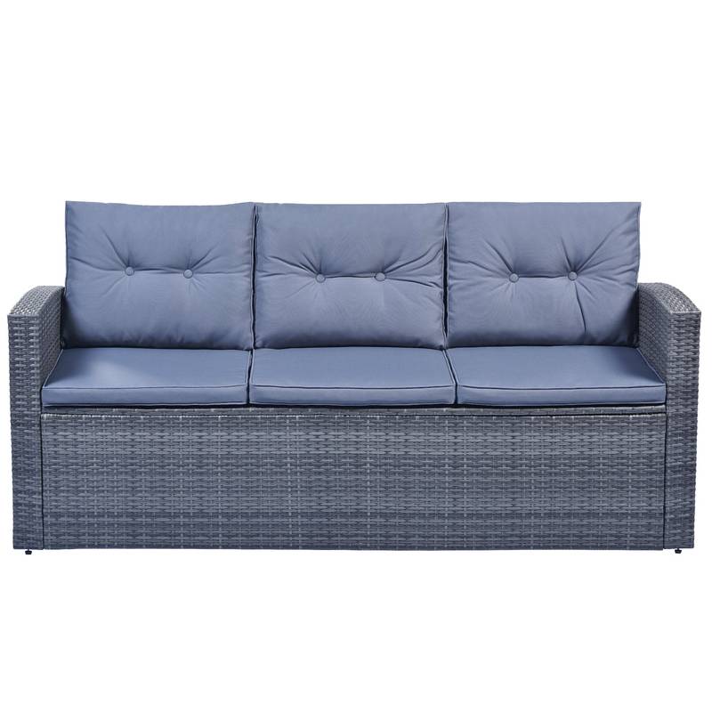 Cozy All-Weather Wicker Outdoor Lounge Set