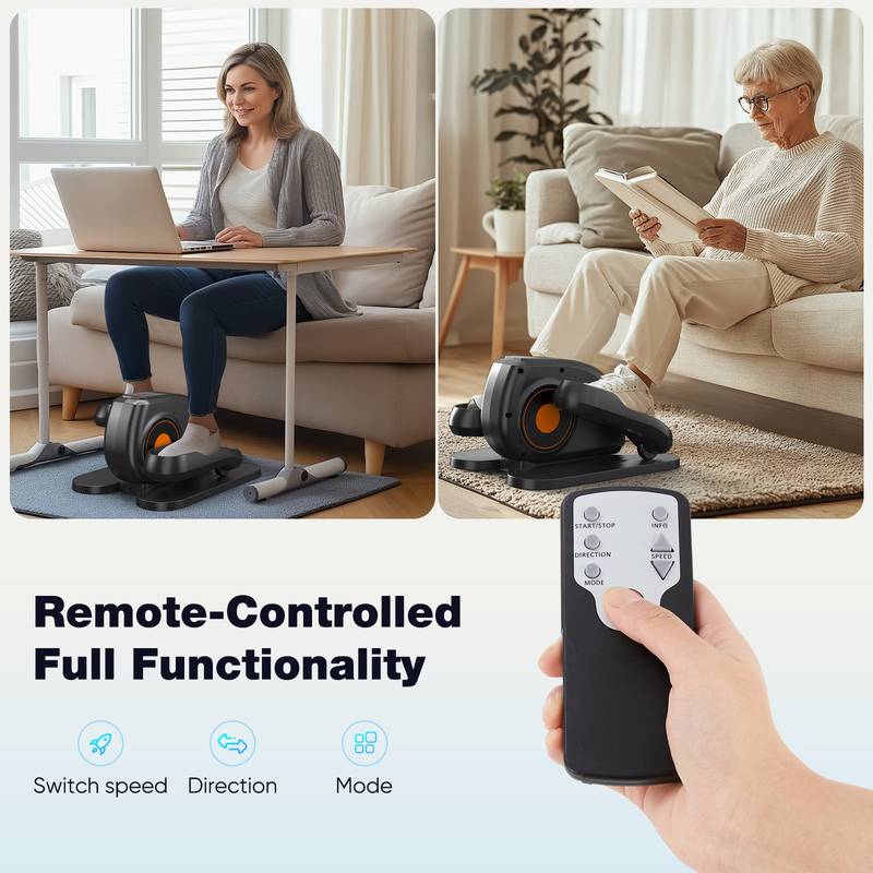 Quiet Mini Under-Desk Elliptical - Compact Fitness Fun for Home or Office!