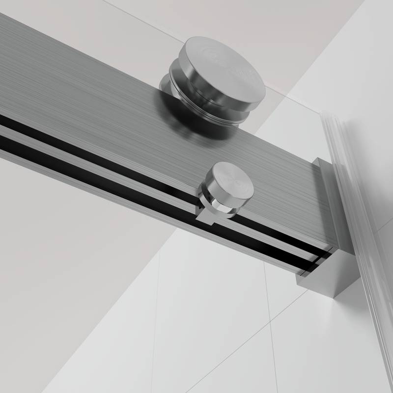 Sleek Sliding Frameless Shower Door with Soft-Close Glass
