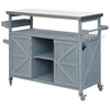 Farmhouse Rolling Grill Station & Bar Cart