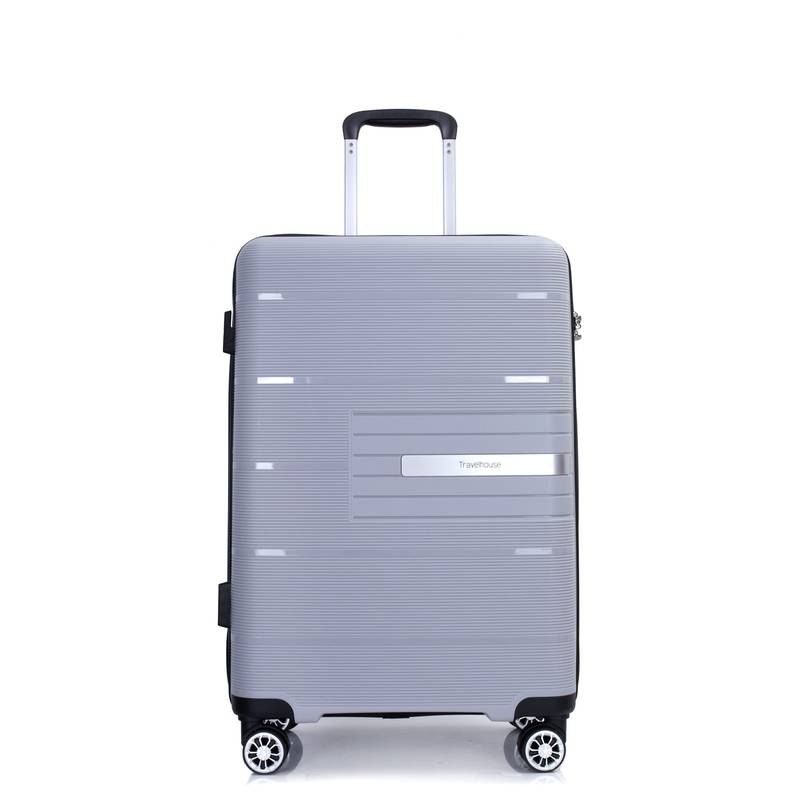 Silver Spin & Secure Luggage Set