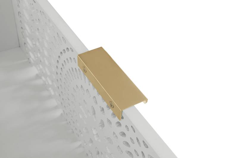 Chic Hollow-Carved 3-Drawer Storage Cabinet