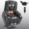 CozyLift Massage Recliner for Seniors - Plush Comfort with Heat and USB Charging