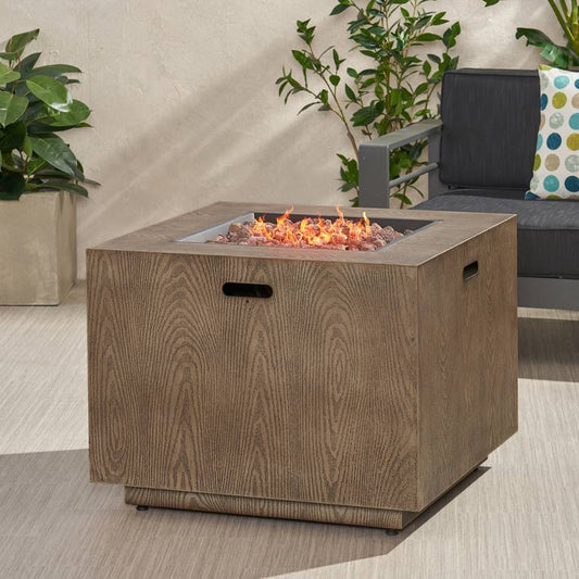 Cozy Square Gas Fire Pit - Warm Up Your Patio!