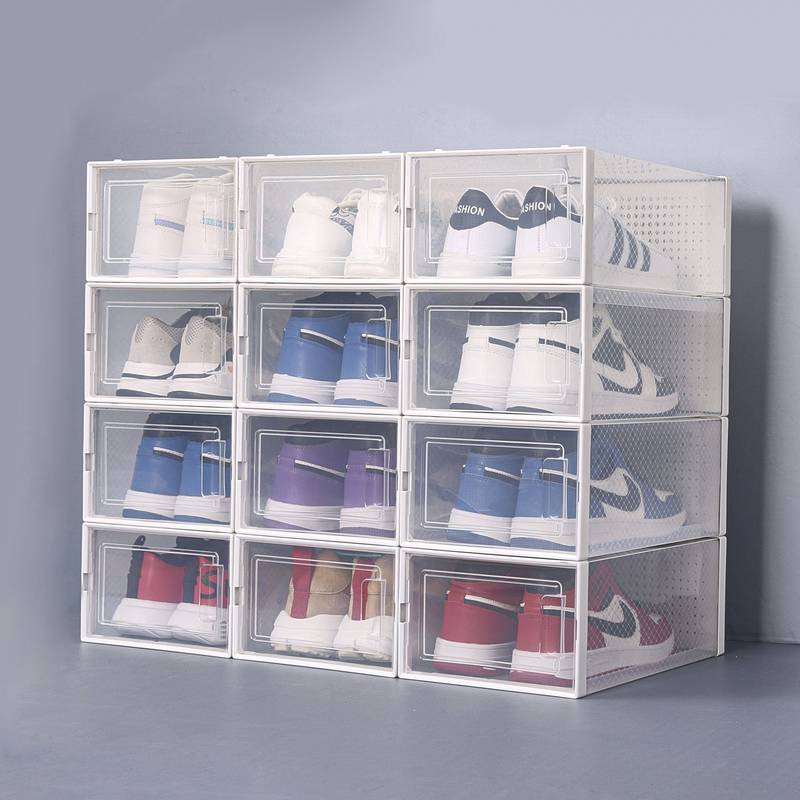 Clear Stackable Shoe Storage Boxes