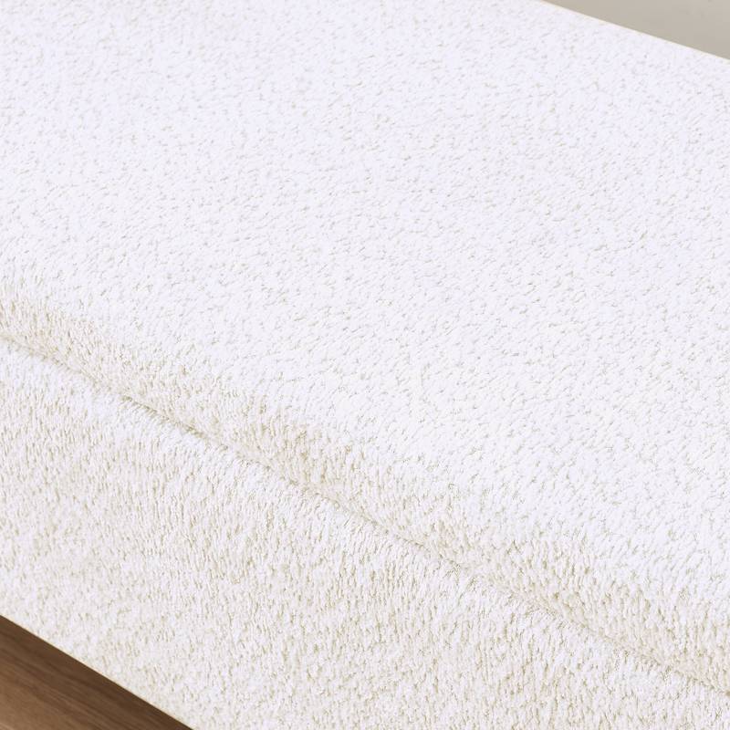 Cozy Cream Storage Ottoman