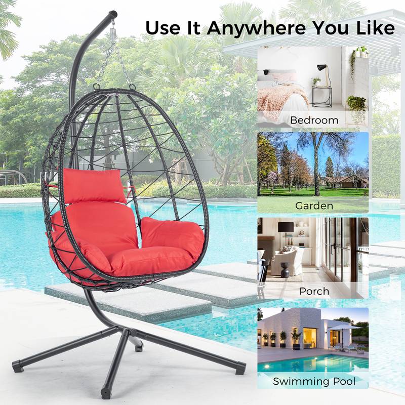 Cozy Swing Egg Chair with Stand
