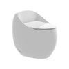 Sleek Egg-Shaped Toilet in Glossy White