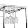 Chic Home Bar Trolley with Glass Holder and Wine Rack