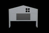 Stylish Montessori Bed Headboard with Storage - Grey