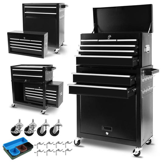 Rolling Tool Chest on Wheels - Mobile Storage Organizer