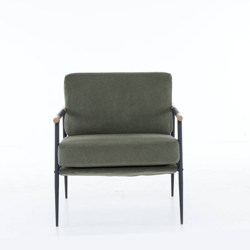 Cozy Green Mid-Century Lounge Chair