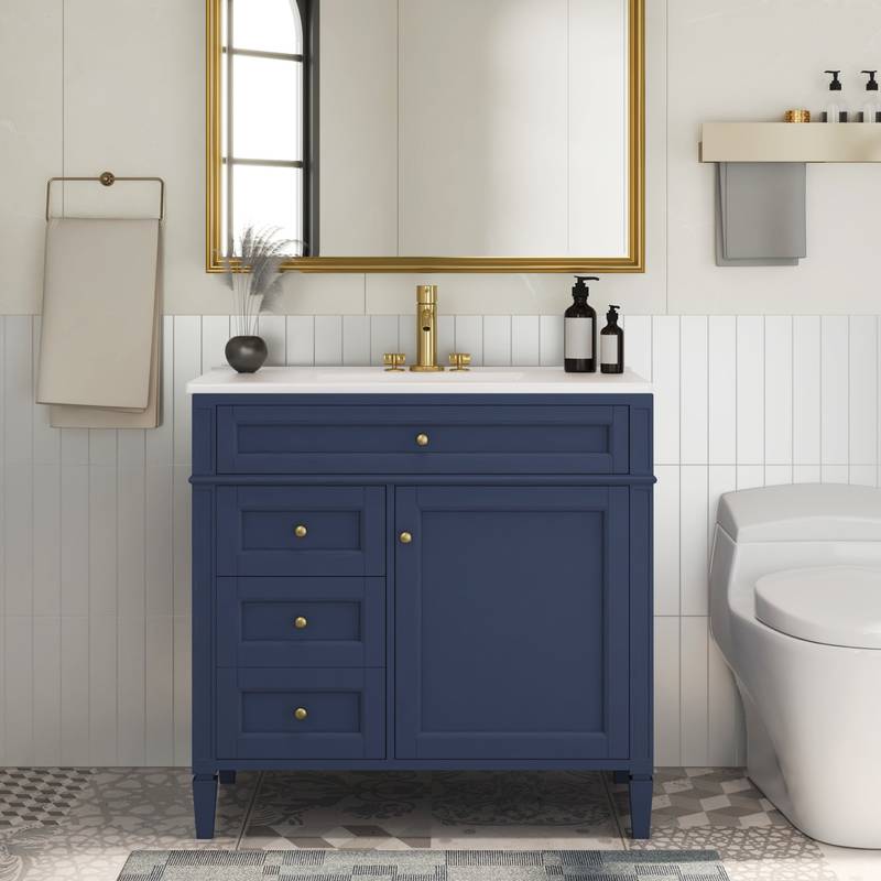Chic Bathroom Vanity with Sink & Stylish Storage