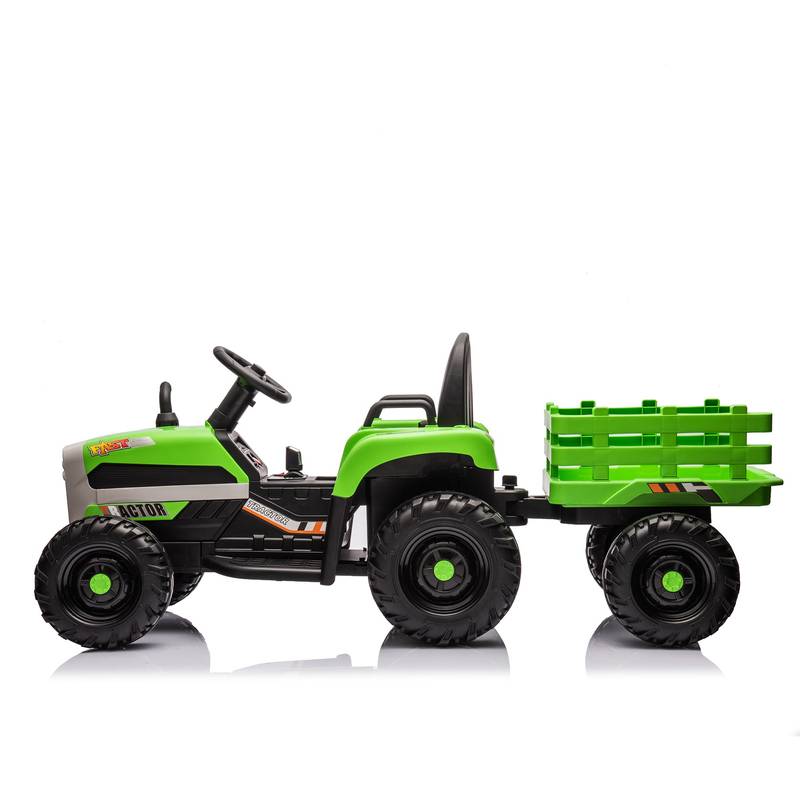Electric Adventure Tractor with Trailer for Kids