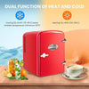 Chill & Heat Mini Fridge - Eco-Friendly Fun in Red!